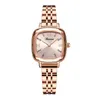 Retro Series watch Clever ly Stainless Steel Band Quartz Womens Watches Square Dial Ladies Watch Brilliant Light Wristwatches269h