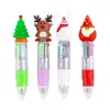 30pcslot Söt mini Ballpoint Pen Christmas Series 4 Color Ball Penns For Kids School Writing Supplies Office Stationery Gifts 231220