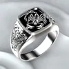 Bague créative en argent 925 pour hommes, anneau créatif en relief de Scorpion, plaqué européen et américain, bague d'anniversaire de Scorpion de Poison, nouvelle collection