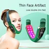 Dispositivo de levantamento elétrico do massageador facial LED Pon Therapy Face Slimming Vibration Massager Double Chin V Face Shaped Cheek Lift Machine 231220