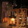 Wall Lamp Industrial Wood Sconce Light Bar E27 Rustic Kitchen Corridor Loft Cafe