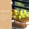 Plates Fruit Storage Basket Ship Woven Desk Decor Household Holder Bread