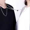 Chaînes Tiktok 1 paire personnalité mode tempérament amour femmes fine aimant collier d'aspiration couple accessoires saint valentin fille cadeau