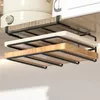 Kitchen Storage Metal Cutting Board Holder Hanging Rack Under Cabinet Shelf Organizer Door For