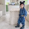 Spring Children's Denim Rompers Individuality Spring Long Sleeve Rompers for Boys and Girls