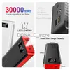 Mobiltelefon Power Banks 2023 Gyso Power Bank 30000MAH Portable Charging Poverbank Mobiltelefon Externt batteri Fast Charger PowerBank för 13 J231220