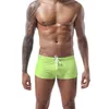 Men's Swimwear Men Sexy Low Waists Underpant Lace Triangular Printing Swimming Short Spring Shorts Trunks