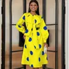 Casual jurken ICCLEK bodycon-jurk voor dames 2023 plus size kledingontwerper strik geel
