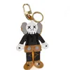 Luxury Brand Keychain Designer's Key Ring High Quality Leather Metal Car Keychain Cartoon Style Bag Pendant