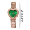 Armbandsur Women's Watch Fashion Casure Clocks Quartz Watches Fashionable Clock Belt Wristwatch Initial Heart Reloj de Mujer