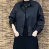 Женские куртки, однотонная рубашка из хлопка, весна 2023, тонкое женское пальто с длинным рукавом, маленькое пальто, демонстрирующее тонкий темперамент и высокий класс