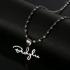 Pendant Necklaces Ethiopian Customized Amharic Name Necklace Stainless Steel Trendy Nameplate Jewelry For Women