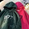 Męskie bluzy bluzy 2023 NOWOŚĆ MĘŻCZYZN BAKIETÓW DUŻY rozmiar swobodne ubranie męskie 1977 Modna bluza z kapturem Pullover Sportswear workowato 231026