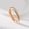 Bangle Fashion Trend Unique Design Elegant Exquisite Twist Simple Armband Women Jewelry Wedding Party Premium Gift grossist