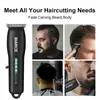 Electric Hair Clipper Trimmer Justerbar skärmaskin trådlös laddningsbara professionella klippare för män 231220