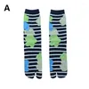 Women Socks Cotton Women's Long Tabi Medium Tube Korean Breathable Leisure Girls Male Mid-calf Sock Spring Summer Men Printed