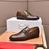 25 Model Men's Luxury Loafers äkta läder Handgjorda Monk Strap Office Wedding Party Casual Footwear Double Buckle Slip On Designer Dress Shoes for Men
