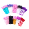 Makeup Borstes 50 PCS Brush Lash Swans Crystal Eyelash Applicator Engångs Diamondhandtag Nylon Mascara Wands Cosmetic