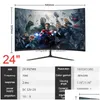 Monitors Inch IPS Gamer 1080p Curved Monitor PC 75Hz Compatible LCD Displays Desktop HD Gaming Computer Drop Delivery Computers Netwo Dhuec
