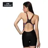 Porter un maillot de bain de course une pièce grande taille maillots de bain femmes minceur professionnel Long athlétique rembourré maillot de bain