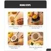 Ferramentas de pastelaria de cozimento Novo Manual Citrus Press Juicer Metal Juice Extractor Mini Food Blender Portátil Lemon Squeezer Conveniente Drop D Dhewp