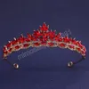 7 kolorów Crystal tiara korona dla kobiet dziewczęta elegancka ślubna księżniczka królowa Wedding Hair Dress Party Jewelry Akcesoria