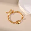 Strand CCGOOD Chain Bangle Bracelet Trendy Golden Waterproof Metal Pig Nose Pulseras Stylish Unique Design Jewelry Female Party Gift