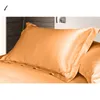 Yastık 1 adet saf emülasyon ipek saten yastık kılıfı tek yastık kapağı çok renkli 48*74cm 231219
