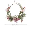 Decorative Flowers Artificial Garland Creative Wreath Pendant Hanging Decor Boho Peony Plastic Home