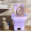 Mini pralki 9L składana przenośna pralka z suszarką do ubrań Podróż do domu Sock Mini Ultrasonic Walk