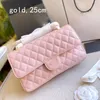 Moda CC Bolsa Designer Bolsa Mulheres CF Bolsa Clássica Caviar Flap Bolsa de Ombro Diamante Xadrez Couro de Alta Qualidade Ouro e Prata Corrente Mini CF Bolsa Crossbody 19 Bolsa Bolsa