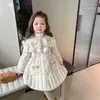 Enfants veste d'hiver manteau rembourré fille coton rembourré moyen Long Style vers le bas coton filles fermeture éclair vêtements à capuche 231220