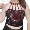 Tanks de femmes Camis Summer S débodeur Top Femme Élasticité Slim Camis Fashion Botting Shirt Femme Punk Sexy Ladies Y2k Tops Blusas L231220