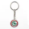 Chaveiros O1G Chaveiro Húngaro Clássico Logotipo Cúpula De Vidro Pingente Chaveiro Carteira Carro Jóias Chaveiro Porte Clef Lembrança Presente