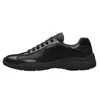 Authentic Casual Shoe Men Womens American cup Designer Prads Mesh Lace-up Low Leather Nylon PVC Triple Black White Rubber Sole Fabric Trainers Sneakers 38-46