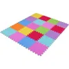 Tapis Tapis de jeu Puzzle modulaire coloré 100 pièces 30x30 cm tapis pour enfants en mousse Eva souple pour Tatami