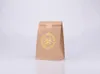 Kraft paper bag love flat mouth bag hot brown paper candy bag food packaging