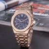 Мужские часы секундомер из тонкой стали с автоматическим механизмом montre de luxe мужские полнофункциональные часы 42 мм orologio di lusso2898