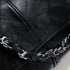 Kobiet designerka torba na ramię torebka luksusowy crossbody czarne 29cm kawiorowe torby klapy oryginalne skórzane łańcuchy lustra