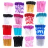 Makeup Borstes 50 PCS Brush Lash Swans Crystal Eyelash Applicator Engångs Diamondhandtag Nylon Mascara Wands Cosmetic