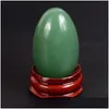Массажер для всего тела оптом 30X20 Small Mas Egg Yoni Ball Натуральный камень Аметист Нефритовый кристалл Несверленный Masr Вагинальные упражнения Кегеля T Dhiwv