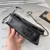 23A emaliowana torba łańcuchowa stylowa damska torba na ramię skórzana kontrola diamentu srebrna sprzętowa metalowa klamra luksusowa torebka Matelasse Torby Crossbody torebki koperty