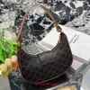 AllMatch Casual Celins Schouder Women Bag Handtas 2023 Nieuwe echt lederen triomferen Old Flower Crescent Bag Maand schouder met origineel logo