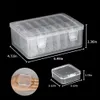 Jewelry Boxes Rings Storage Box Transparent Square Earrings Case Jewelry Finding Accessory Packaging Bead Pearl Organizer Dresser 231219