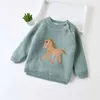 Trui IENENS Kinderen Jongens Meisjes Truien Kleding Baby Peuter Warme Trui Jassen Kinderen Cartoon Dikker Tops Wol Truien Kleding L23121511