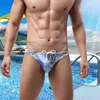 Maillots de bain pour hommes Shorts triangulaires Natation Mens Sexy Summer Lace Impression Low Trunks Taille