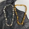 21ss nouveau B lettre hommes et femmes épissage titane chaîne en acier collier hip hop rue mode bijoux de luxe accesso204t