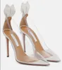 Aquazzu Décolleté in pelle con papillon 105 Décolleté Sandalo con fiocco da donna Décolleté in pelle con tacco alto tacco sottile punta a punta taglia 35-43EU Scatola originale