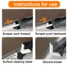 Upgrade 5 In 1 Silicone Scraper Sealant Smooth Remover Tool Set Caulking Finisher Smooth Grout Kit Floor Mould Removal Hand Tools Set