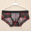 Sous-vêtements Hommes Imprimé G-String Briefs Triangle Pantalon Bikini Sexy T Back Culotte Sissy Lingerie Cock Big Pouch Gay Sous-vêtements masculins